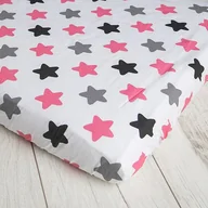 Prześcieradła dla dzieci - Prześcieradło z gumką do kojca100X100 bawełna100% - miniaturka - grafika 1