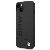 Etui i futerały do telefonów - Etui BMW BMHMP14MSLBLBK iPhone 14 Plus 6,7" czarny/black hardcase Silicone Signature Logo Magsafe - miniaturka - grafika 1
