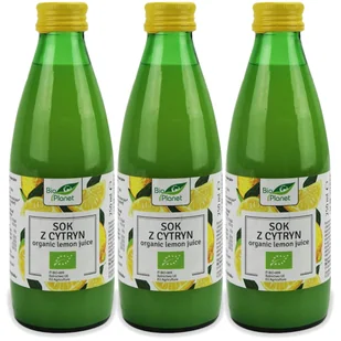 Bio Planet Sok z cytryn Nfc 100% Zestaw 3 x 250 ml Bio - żywność - Soki i napoje niegazowane - miniaturka - grafika 1