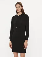 Sukienki - DKNY Sport Sukienka dzianinowa DP3D4832 Czarny Relaxed Fit - miniaturka - grafika 1