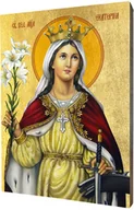 Ikony i obrazy sakralne - Ikona święta Katarzyna Aleksandryjska - miniaturka - grafika 1