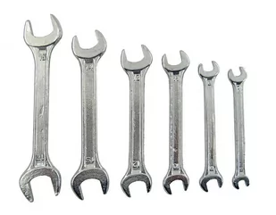 Klucze Płaskie Stalowe Zestaw 6-17 mm 6 szt. - Klucze i nasadki - miniaturka - grafika 1