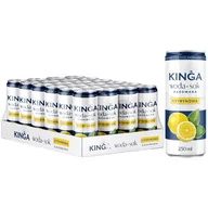Woda - Kinga Napój woda + sok gazowana cytrynowa 250 ml x 24 sztuki - miniaturka - grafika 1