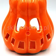 Świeczniki - Świecznik ceramiczny DYNIA halloween JESIENNY podgrzewacz JESIEŃ lampion - miniaturka - grafika 1