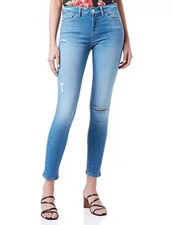 Spodnie damskie - ONLY Jeansy damskie Anne, Light Medium Blue Denim, M - grafika 1