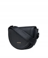 Torebki damskie - Torebka Damska Listonoszka Crossbody Półksiężyc PUCCINI Czarna BML019 1 - miniaturka - grafika 1