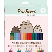 Kredki, ołówki, pastele i pisaki - Kredki Ołówkowe Pusheen Trójkątne 18 Kol. Majewski - miniaturka - grafika 1