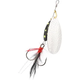 Błystka obrotowa MIKADO M-Grub PMB-GRU-3-BL-S Srebrny Black Lemon - Przynęty - miniaturka - grafika 1