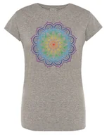 Koszulki i topy damskie - T-Shirt damski nadruk kolorowa Mandala r.L - miniaturka - grafika 1