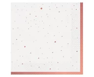 Dekoracje i nakrycia stołu na imprezę - Serwetki Celebrate (Różowo-Złote), Certyfikat Fsc, 33X33 Cm/ 20 Szt. - miniaturka - grafika 1