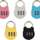 Zawiasy, okucia i inne akcesoria - mini kłódek z motywem kreskówek, małe kłódki do szafek, kolorowe kłódki, kłódki szyfrowe do walizek, do szafek na siłownię na świeżym powietrzu (5 ko - miniaturka - grafika 1