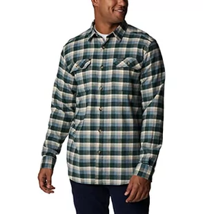 Columbia Męska koszula turystyczna Flare Gun Stretch Flanelowa Pończocha, Krata, 3X, Spruce Shadow Plaid, 3X - Koszule męskie - miniaturka - grafika 1