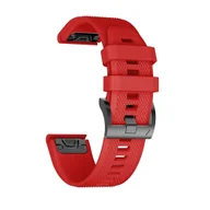 Akcesoria do smartwatchy - Tech-Protect Pasek Smooth do Fenix 5 / 6 / 6 Pro Red - miniaturka - grafika 1