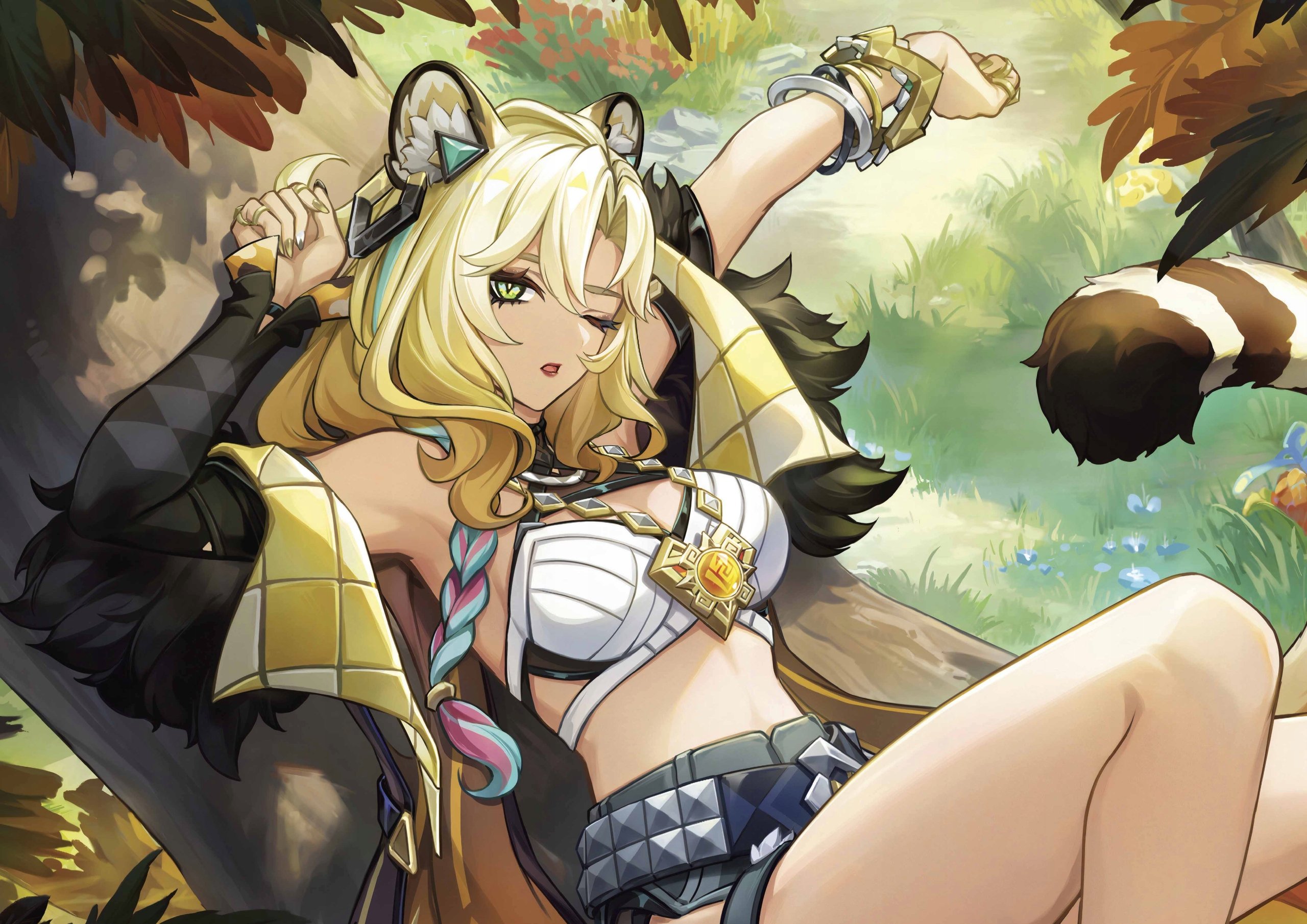 Plakat A3 Genshin Impact Anime Gra Xilonen