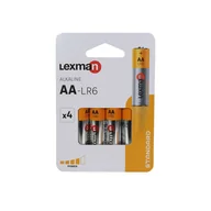 Baterie i akcesoria - Bateria alkaliczna LR6/AA 4 SZT. LEXMAN - miniaturka - grafika 1