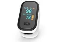 Pulsoksymetry napalcowe - Medyczny Pulsoksymetr napalcowy Yonker Pulsometr OLED Biały - miniaturka - grafika 1