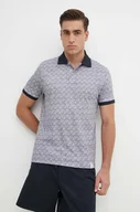 Koszulki męskie - Pepe Jeans polo bawełniane HAYLEY kolor granatowy wzorzysty PM542151 - miniaturka - grafika 1