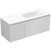 Szafki łazienkowe - Mexen Orio szafka łazienkowa 120 cm z umywalką Vela prawą, 1S, 1D, szara mat/biała mat - 91A13-12047-3-BBFF62-W23P01 - miniaturka - grafika 1