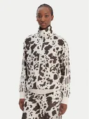 Bluzy damskie - adidas Bluza Satin KA2683 Brązowy Loose Fit - miniaturka - grafika 1