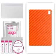 Akcesoria do tabletów i e-booków - folia naklejka skórka strukturalna na TYŁ do Umidigi A11 Tab - Carbon Pomarańczowy - apgo SKINS - miniaturka - grafika 1