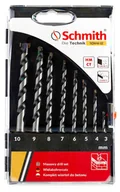 Wiertła - Schmith Komplet Wierteł do Betonu 4-10mm 8 elementów 19960 - miniaturka - grafika 1