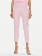 Spodnie damskie - Maryley Spodnie materiałowe 24EB52Z/43OR Różowy Regular Fit - miniaturka - grafika 1