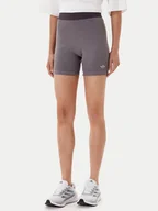 Spodenki damskie - adidas Kolarki Essentials Rib JW3592 Szary Slim Fit - miniaturka - grafika 1