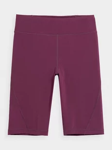 4F, Legginsy kolarki treningowe damskie, 4FSS23TFSHF139-60S, Burgund, rozmiar S - Legginsy - miniaturka - grafika 1