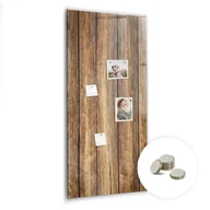 Tablice i flipcharty - Magnetyczny Organizer na Ścianę 120x60 cm - Tekstura drewna - miniaturka - grafika 1