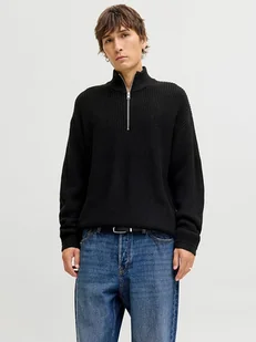 Jack & Jones Sweter "Kaito" w kolorze czarnym - Swetry męskie - miniaturka - grafika 1