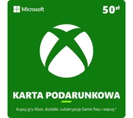 Kody i doładowania cyfrowe - Karta podarunkowa Xbox 50 zł [kod aktywacyjny] Obecnie dostępne tylko w sklepach stacjonarnych RTV EURO AGD - miniaturka - grafika 1