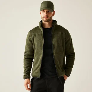 Regatta Polar męski rozsuwany Branleigh Zielony, Rozmiar: 5XL - Bluzy sportowe męskie - miniaturka - grafika 1