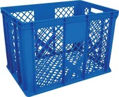 Pojemniki przemysłowe - Artech Pojemnik transportowy EURO 410, dno i ścianki ażurowe, wym. 600 x 400 x 410 mm niebieski - miniaturka - grafika 1