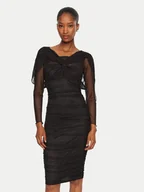 Sukienki - Rinascimento Sukienka koktajlowa CFC0121017003 Czarny Slim Fit - miniaturka - grafika 1