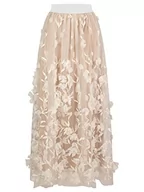 Spódnice - APART Fashion Damska spódnica tiulowa, kremowo-nude, 38 - miniaturka - grafika 1