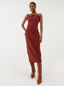 Sukienki - Patrizia Pepe Sukienka koktajlowa 8A1202/A6F5-R799 Czerwony Slim Fit - miniaturka - grafika 1