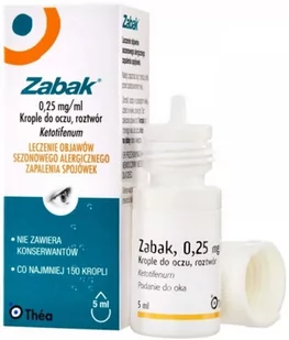 Zabak 0,25mg/ml krople do oczu 5ml - Krople do oczu - miniaturka - grafika 1