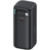 Powerbanki - USAMS Powerbank ze zwijanym kablem USB-C 18000 mAh PD45W Fast Charge XMF Series czarny/black 20KCD21601 (US-CD216) - miniaturka - grafika 1