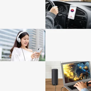 Ugreen kabel przewód AUX mini jack 3.5mm (męski) - mini jack 3,5mm (męski) 2m czarny (AV183) - Etui i futerały do telefonów - miniaturka - grafika 8