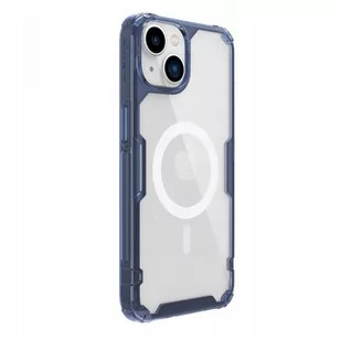 Nillkin Nature Pro Magnetic Case etui iPhone 14 Plus magnetyczny pokrowiec MagSafe niebieski - Etui i futerały do telefonów - miniaturka - grafika 1