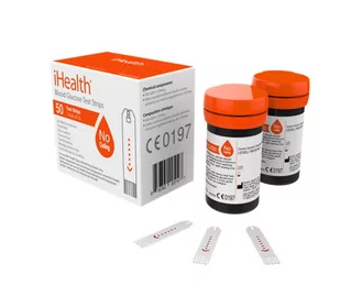 iHealth Codeless Blood Glucose Test Strips Paski do Glukometru 0,7 ml bez enzymu GDH 2 x 25 szt.) EGS-2003 - Glukometry i akcesoria dla diabetyków - miniaturka - grafika 1