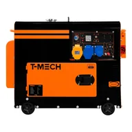 Agregaty prądotwórcze - T-Mech Generator Diesel Cichy Przenośny Jednofazowy 230V - miniaturka - grafika 1