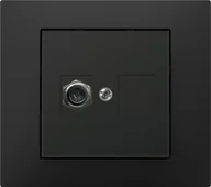 Gniazdka elektryczne - Elektro-Plast Vestra Gniazdo antenowe TV pojedyncze typ ff bez ramki podtynkowe IP20 czarny 3886-19 - miniaturka - grafika 1