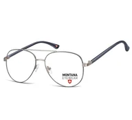 Okulary korekcyjne, oprawki, szkła - Okulary korekcyjne oprawki optyczne zerówki Montana MM599E - miniaturka - grafika 1