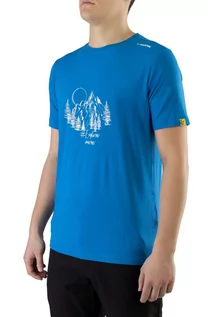 Koszulki sportowe męskie - Koszulka męska z bambusu Viking Lenta T-shirt 15 niebieski - grafika 1