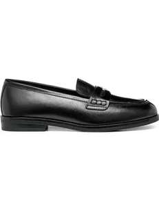 Geox Skórzane mokasyny w kolorze czarnym - Mokasyny damskie - miniaturka - grafika 1