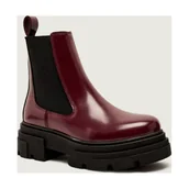 Sztyblety damskie - Tommy Hilfiger Skórzane sztyblety - miniaturka - grafika 1