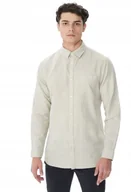 Koszule męskie - Guess Koszula Męska Len Bawełna Długi Rękaw Kołnierzyk Klasyczny L 1Gma - miniaturka - grafika 1