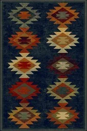 Dywan wełniany Dywilan Omega Butu navy 200x300 cm 24H - Dom i wnętrze OUTLET - miniaturka - grafika 1
