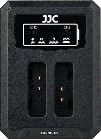 Ładowarka do aparatu JJC Ładowarka dwukanałowa JJC DCH-NB13L do akumulatorów NB-13L